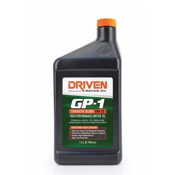 Driven Racing Oil Driven Racing Oil 19306 1 qt. 10W30 GP-1 Motor Oil JGP19306 - main